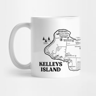 Kelleys Island Map Mug